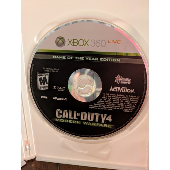 Other - Xbox 360 Game - Call Of Duty 4 Modern Warfare (Game Of The Year Edition)